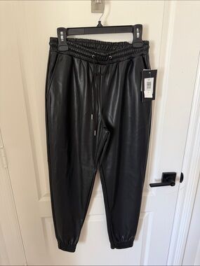 NWT Bagatelle black leather pants size small